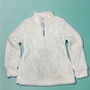 Women's Cozy White Fuzzy Jacket